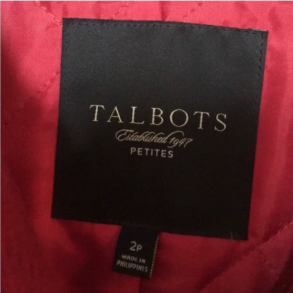 TALBOTS RED COAT - Picture 3 of 7